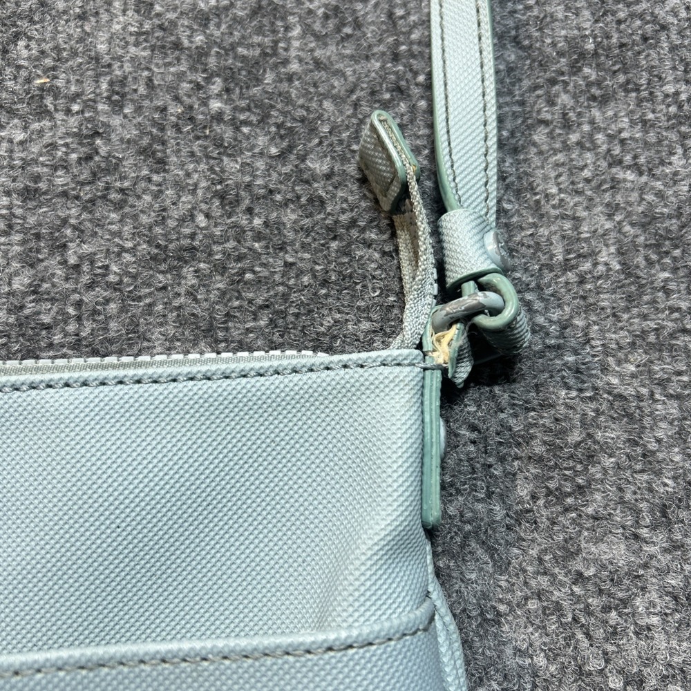 Lacoste Womens Crossbody Bag Light Blue Gray With Strap Purse - Picture 4 of 14